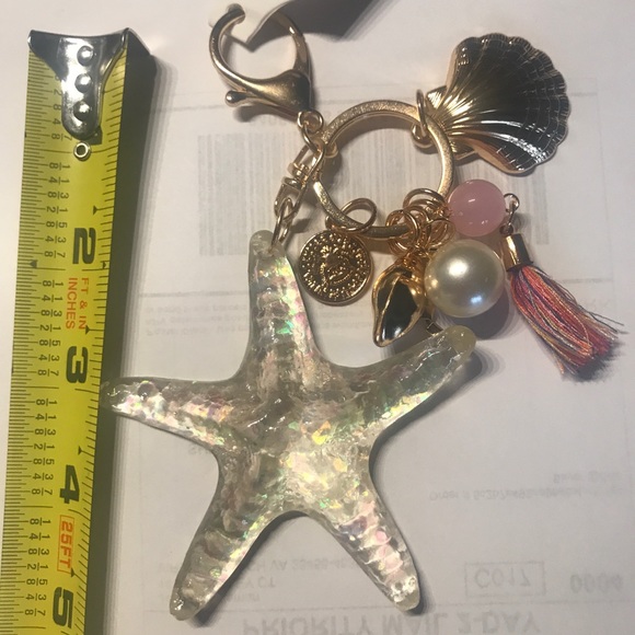 NWT Pearl Starfish key chain or purse Tassel - Picture 5 of 5